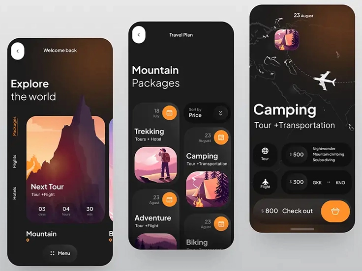 mobile app design portfolio